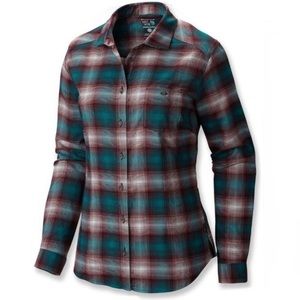 Mountain Hardwear SonaLake Plaid Flannel Long Sleeve Shirt Size 8